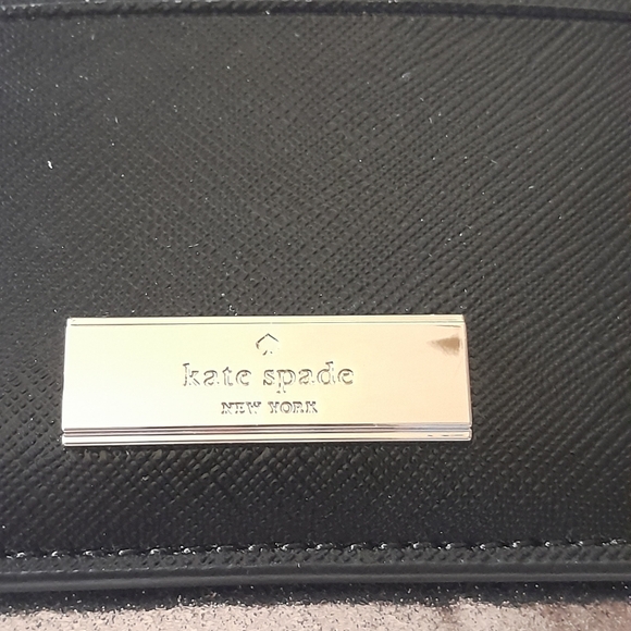 Kate Spade New York Kenzie Patent Saffiano Black Card Holder NIB - Picture 4 of 10